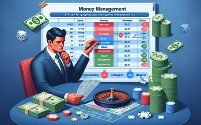 Kako igrati casino igre z zmernim tveganjem: Strategije upravljanja denarjem
